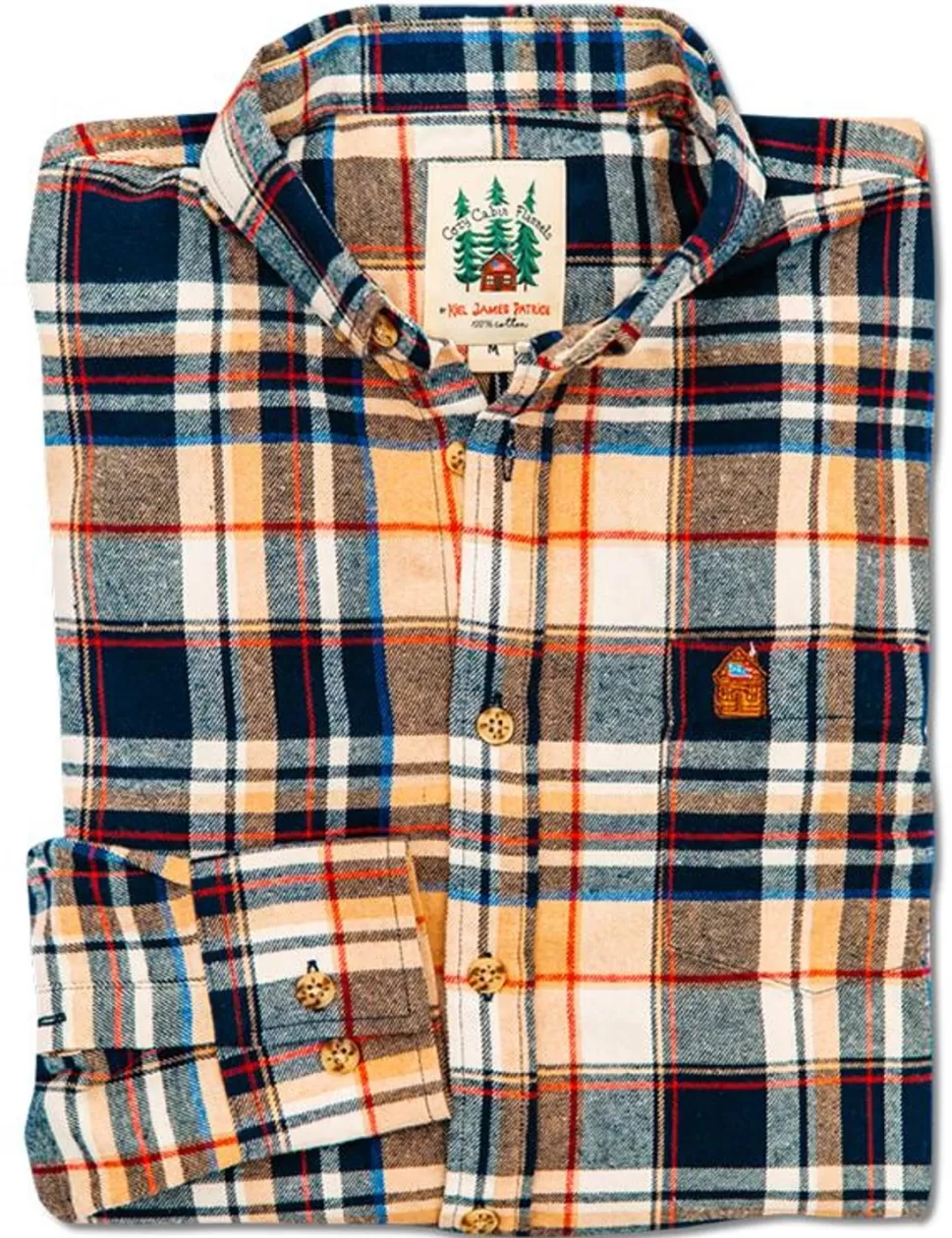 Men Kiel James Patrick Acorn Harvest Flannel Shirt - Men'S