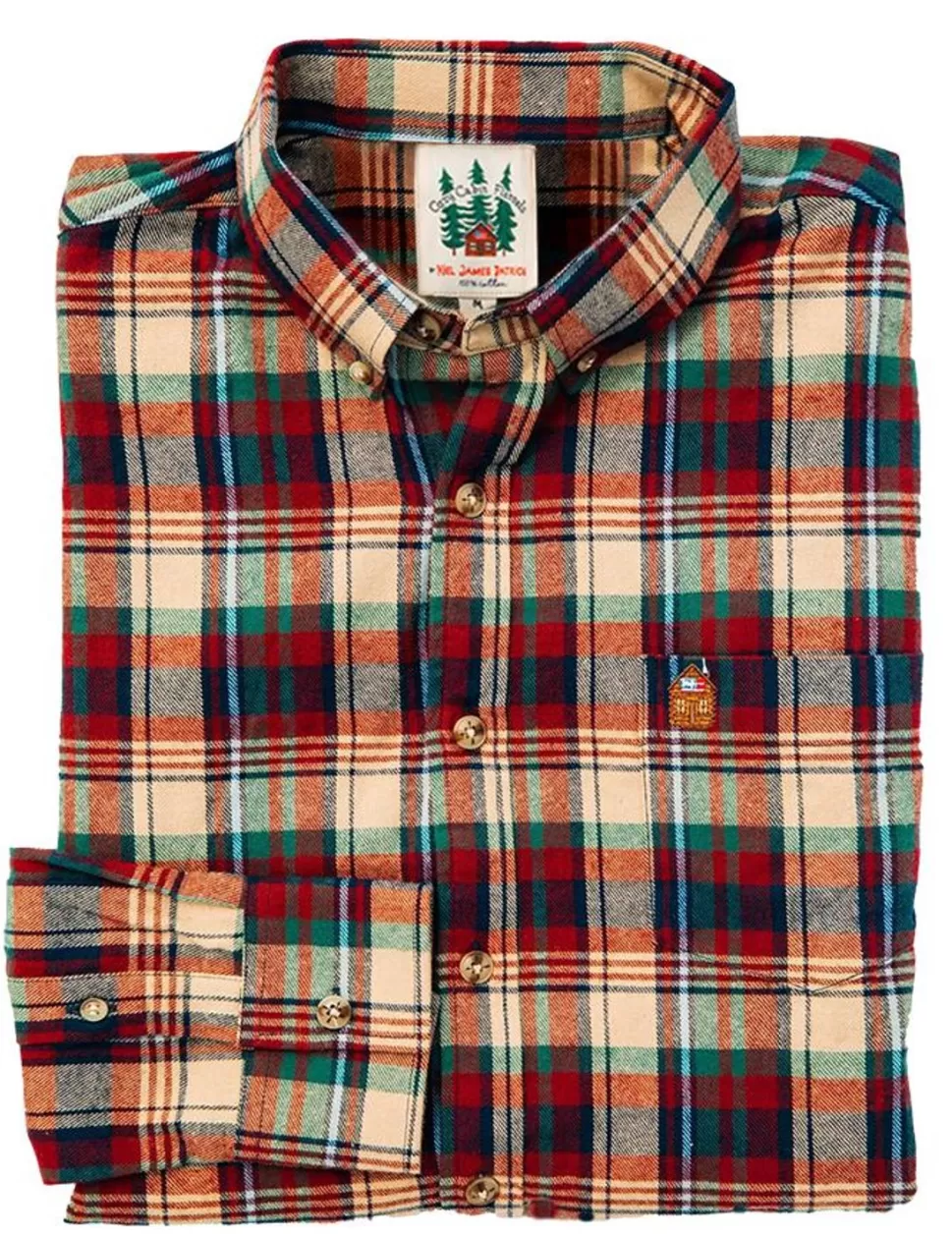 Men Kiel James Patrick Apple Cinnamon Flannel Shirt