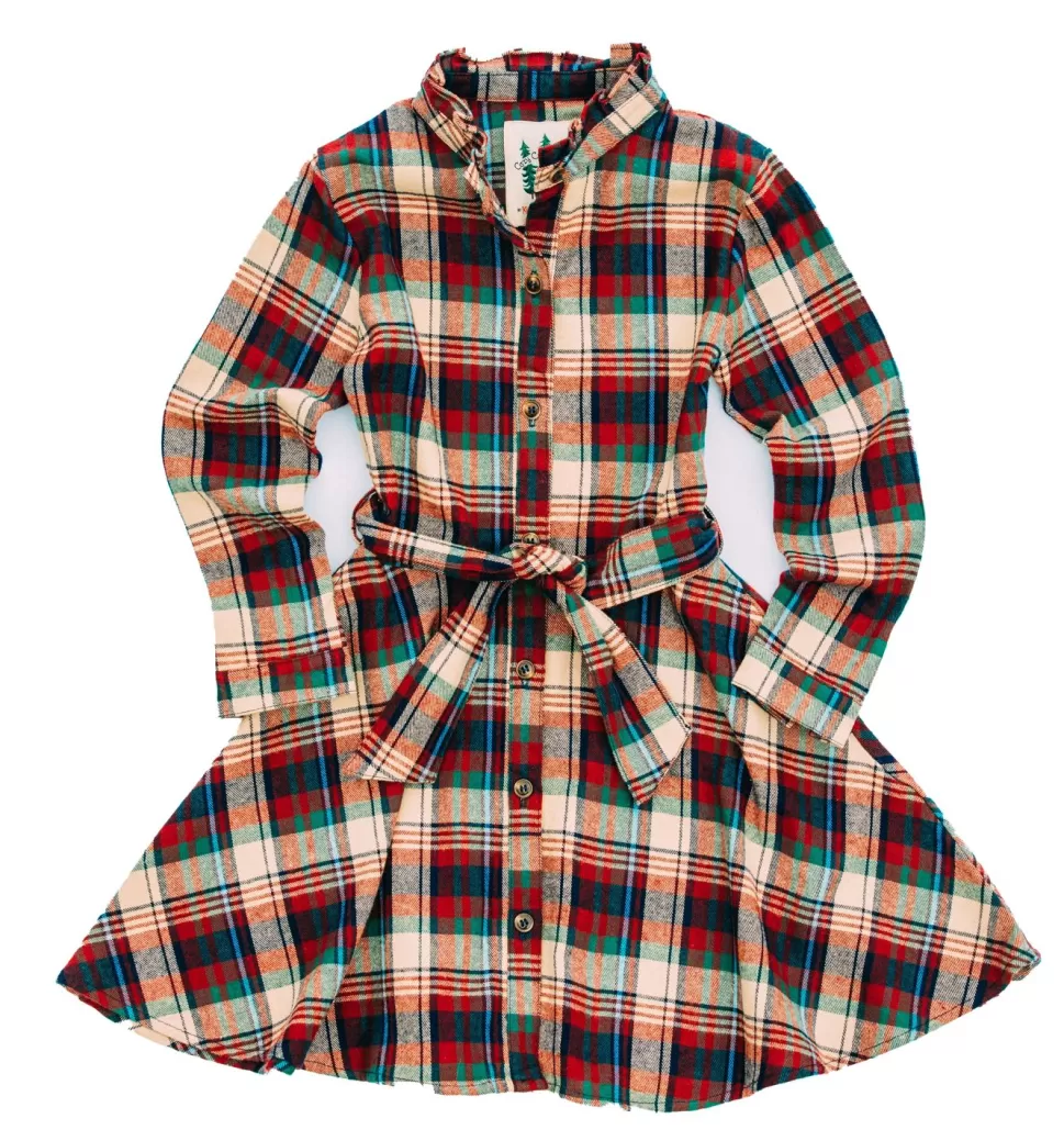 Kids Kiel James Patrick Apple Cinnamon Kids Flannel Dress