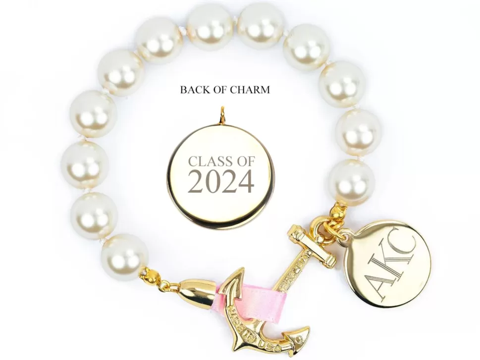 Kiel James Patrick Atlantic Pearl Monogram Bracelet--Class Of 2024