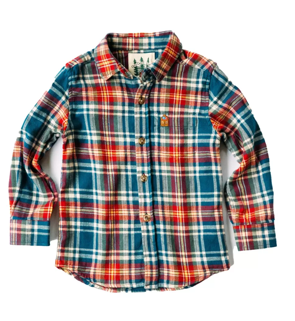 Kids Kiel James Patrick Blue Ridge Mountain Kids Flannel Shirt