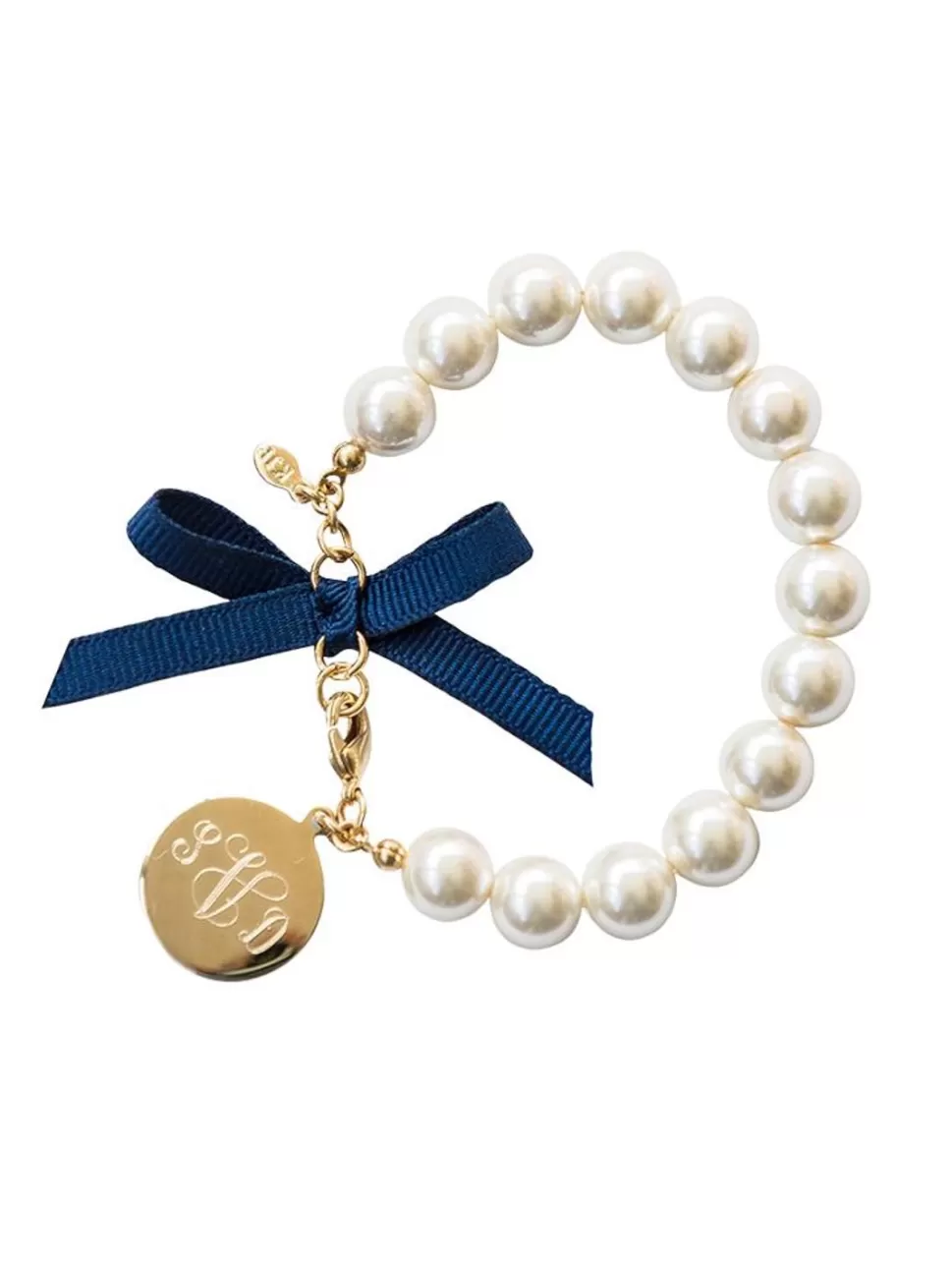 Kiel James Patrick Classy Girls Wear Pearls Monogram Bracelet