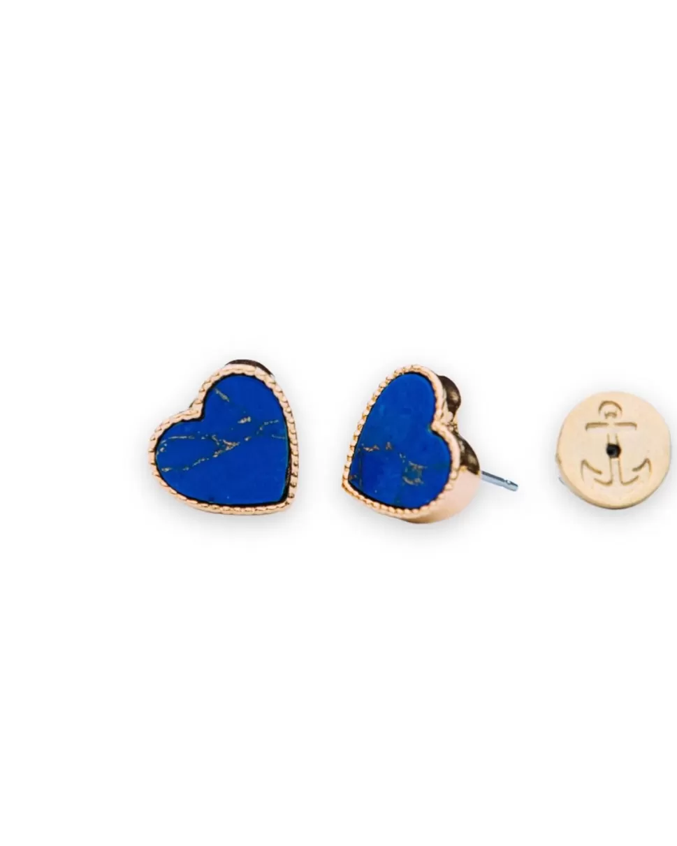 Kiel James Patrick Heart Of The Sea Earrings - Cobalt