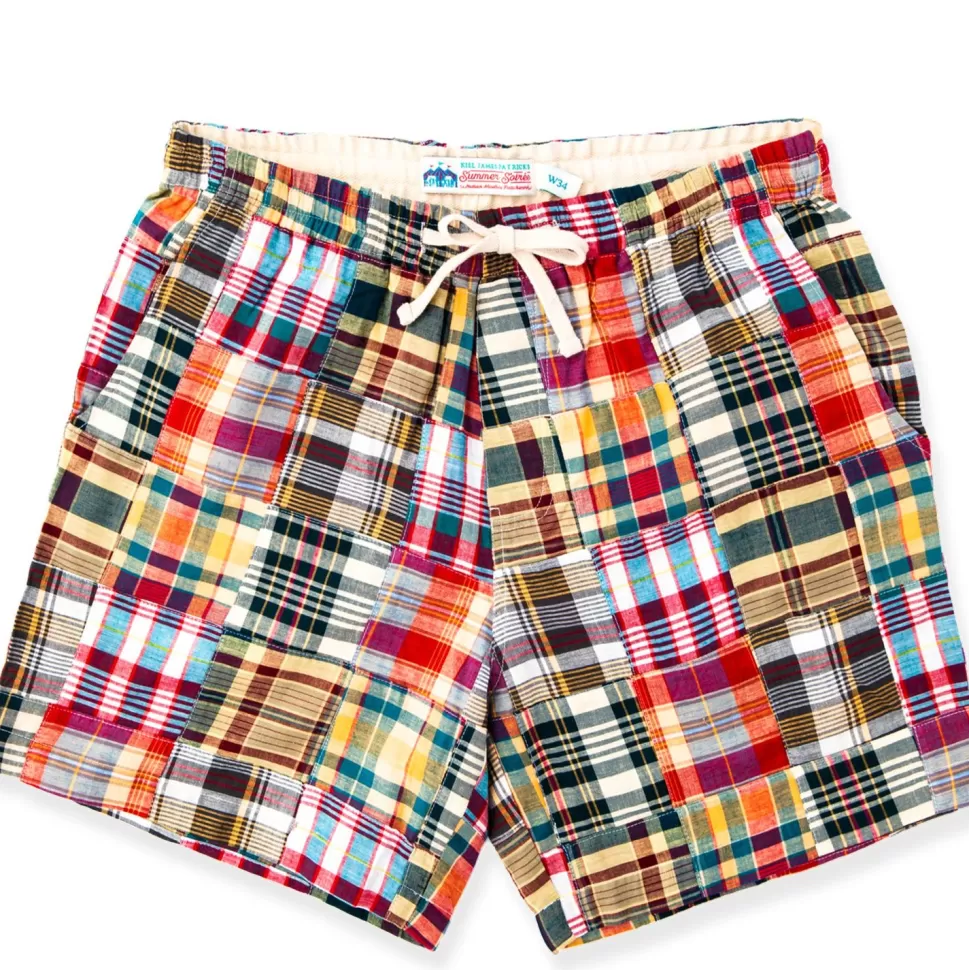 Men Kiel James Patrick Hyannis Drawstring Madras Shorts