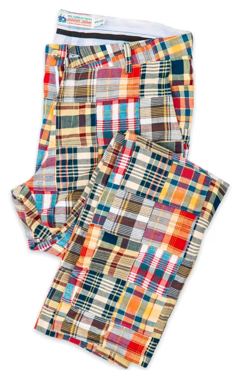 Men Kiel James Patrick Hyannis Patchwork Madras Pants