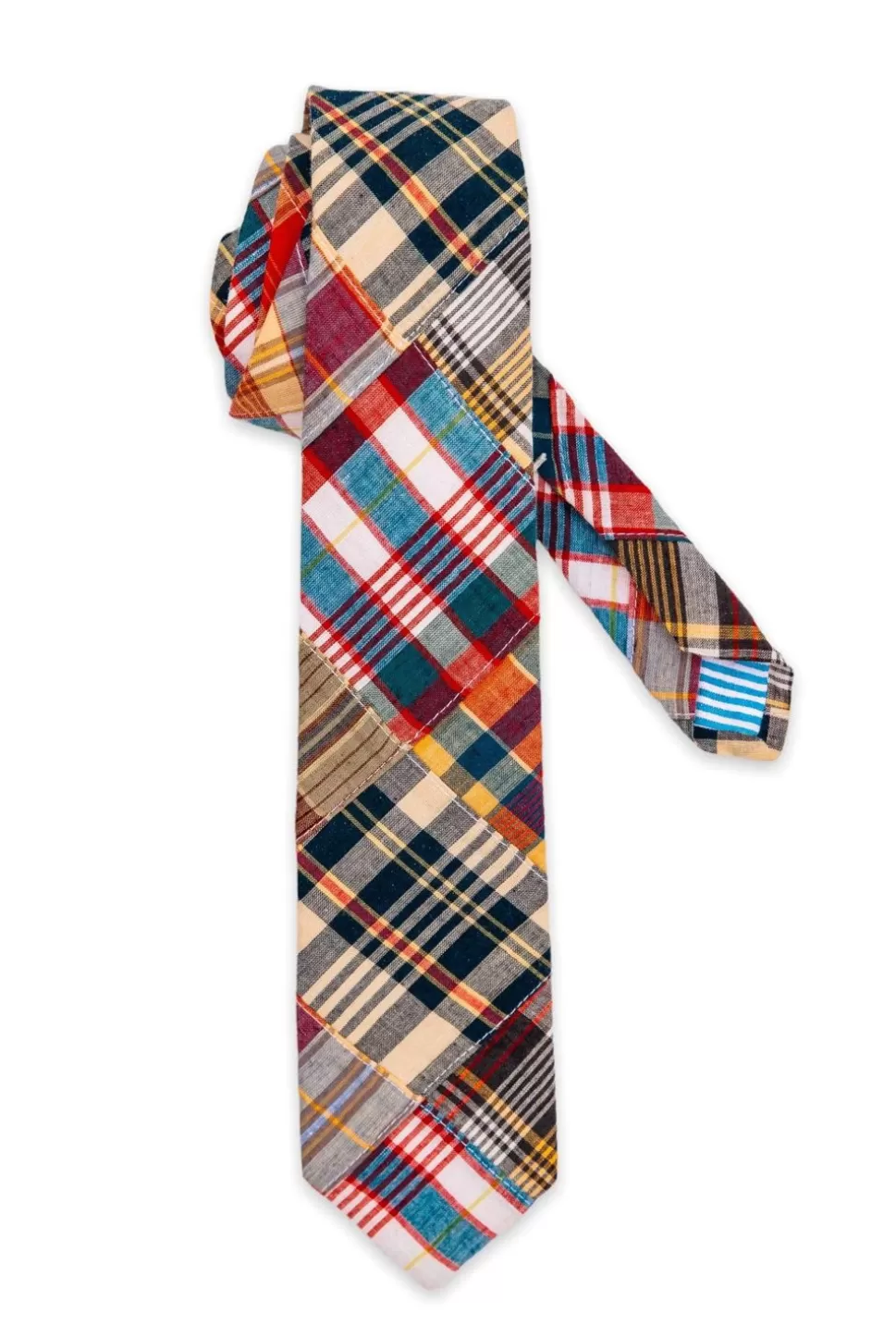 Kiel James Patrick Hyannis Patchwork Madras Tie