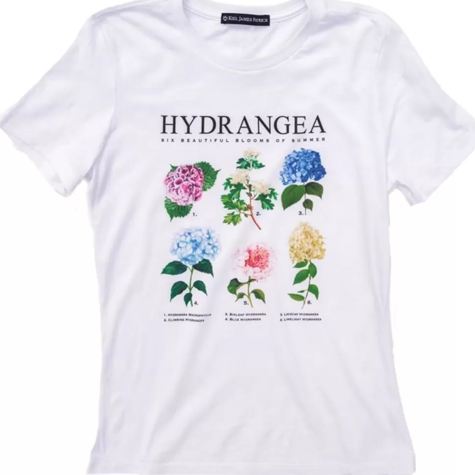 Women Kiel James Patrick Hydrangea Blooms T-Shirt- Women'S