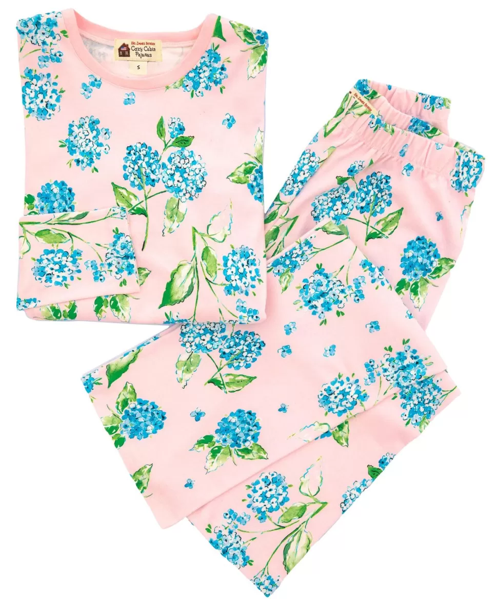 Women Kiel James Patrick Hydrangea Garden Long Sleeve Pajama Set