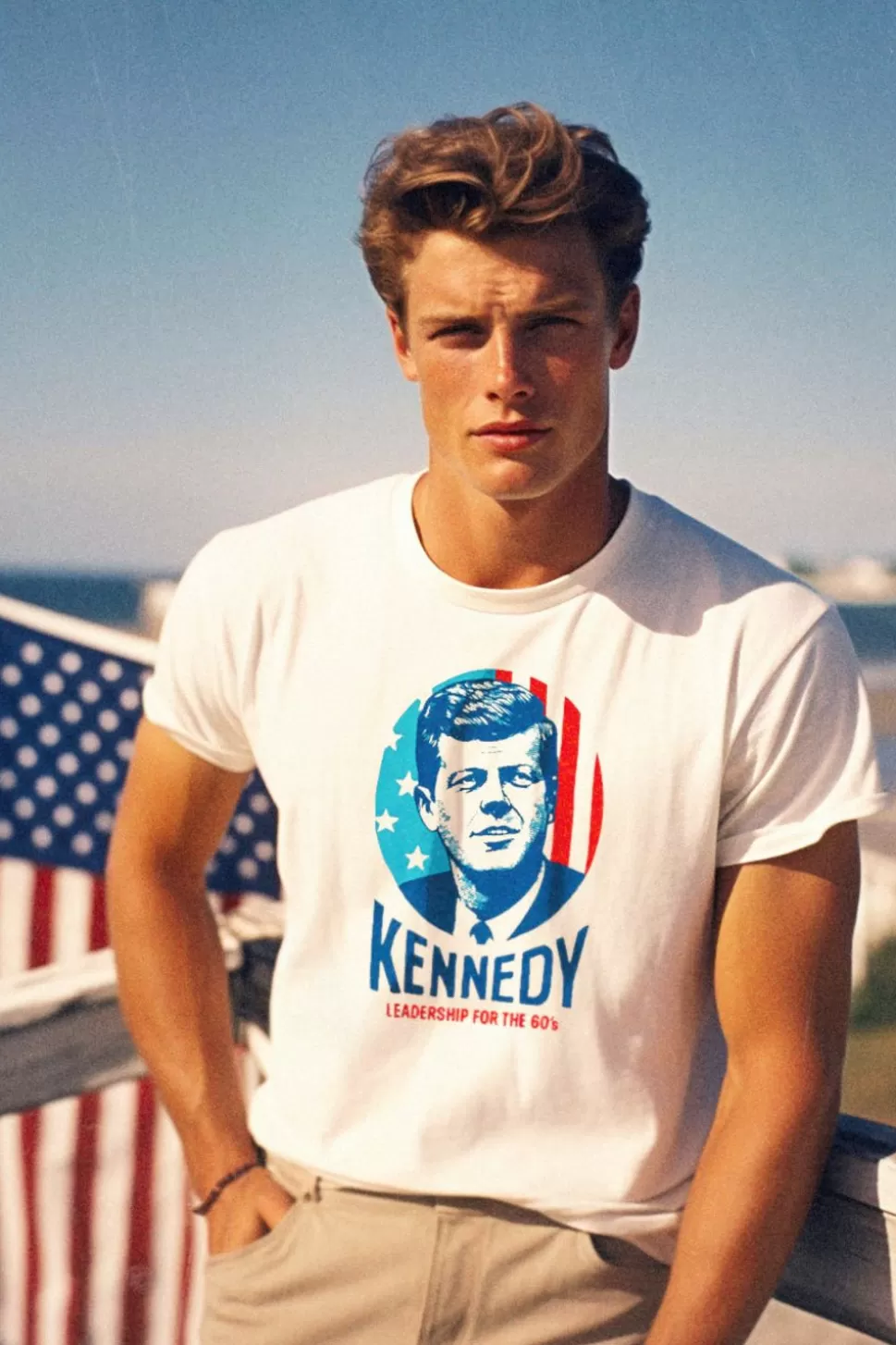 Men Kiel James Patrick Kennedy Leadership For The 60'S T-Shirt