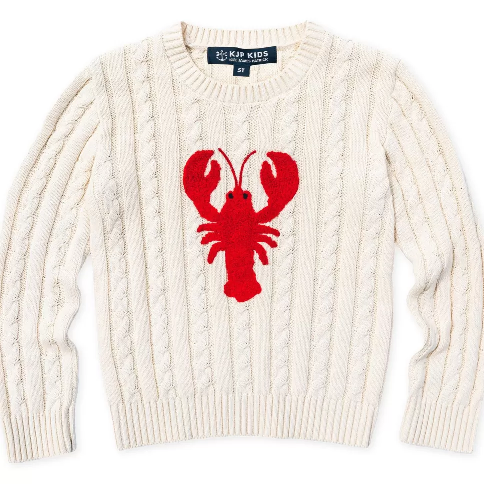 Kids Kiel James Patrick Lobster Cable Knit Kids Sweater