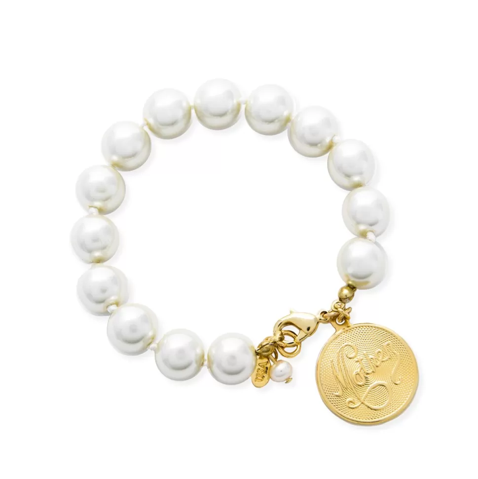 Kiel James Patrick Mother Pearl Bracelet