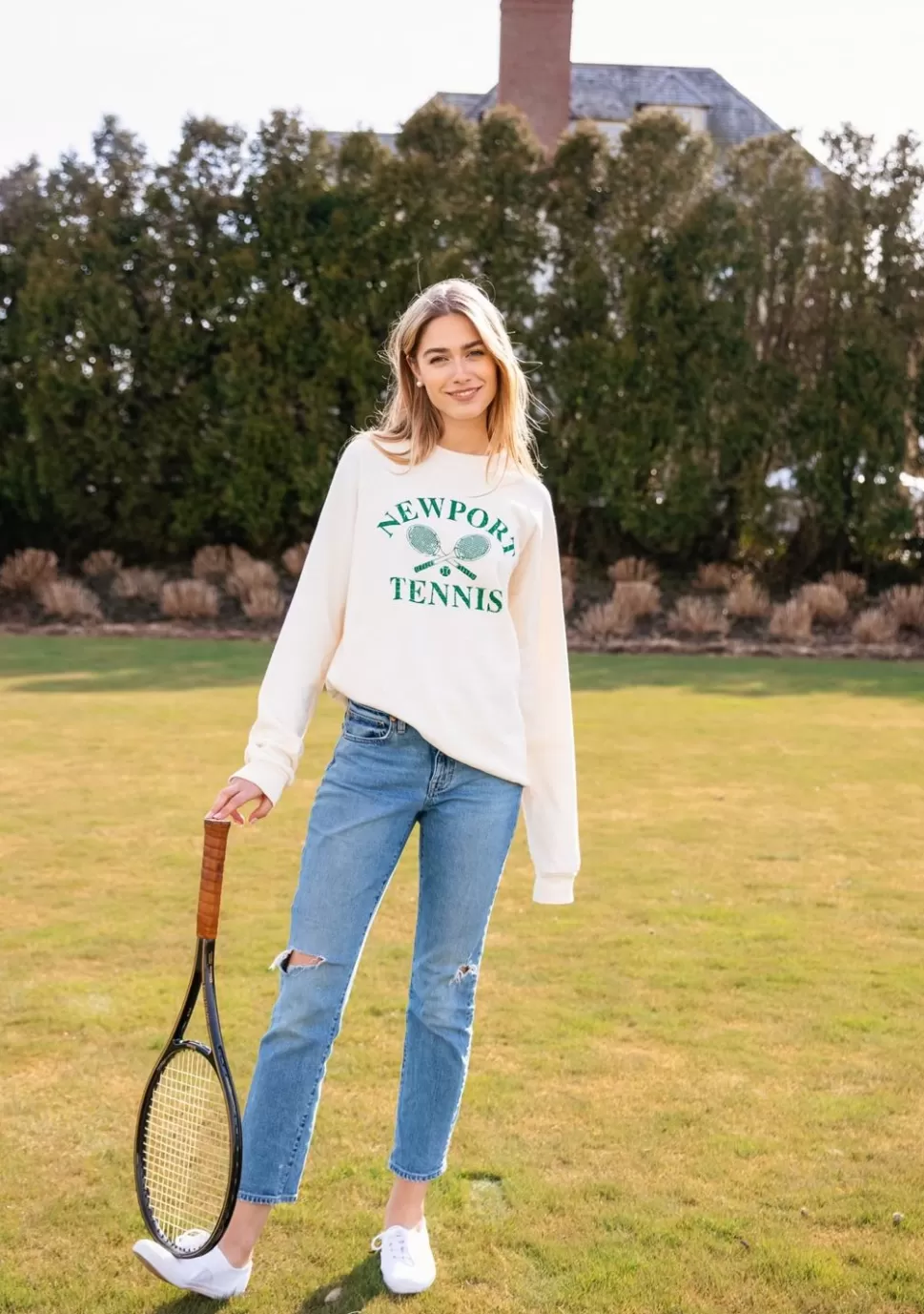 Women Kiel James Patrick Newport Tennis Sweatshirt