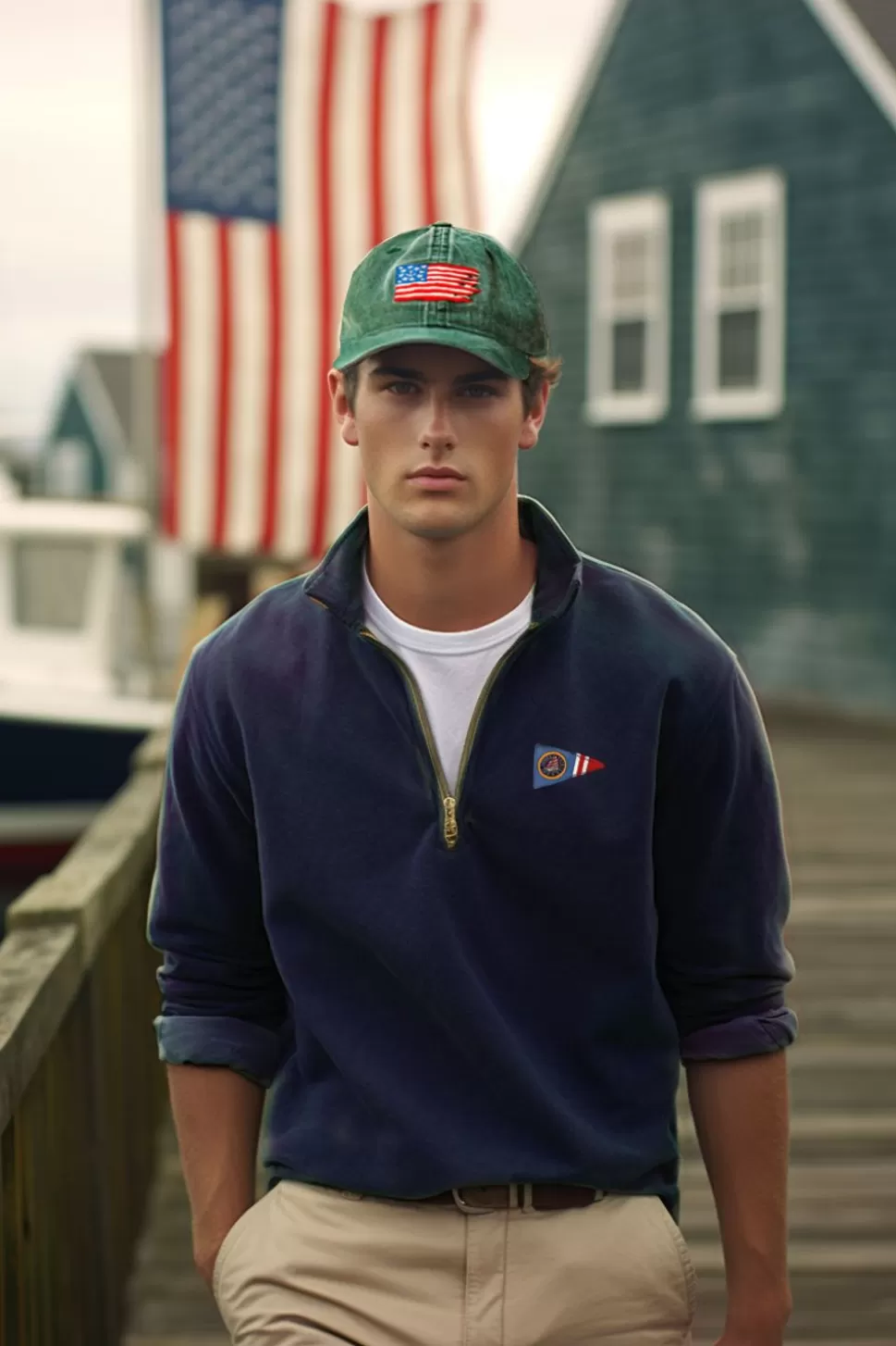 Kiel James Patrick Old Glory Hat- Green