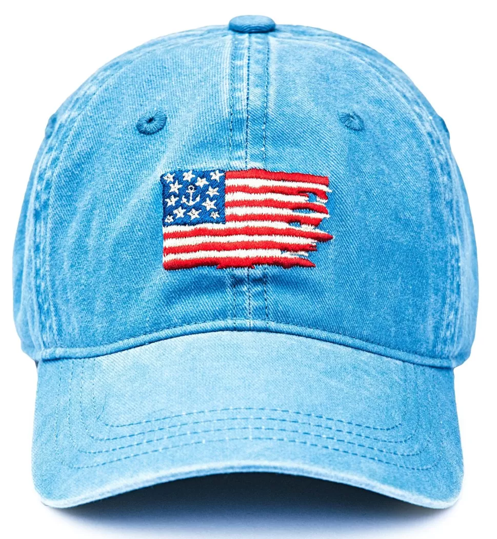 Kiel James Patrick Old Glory Hat- Light Blue