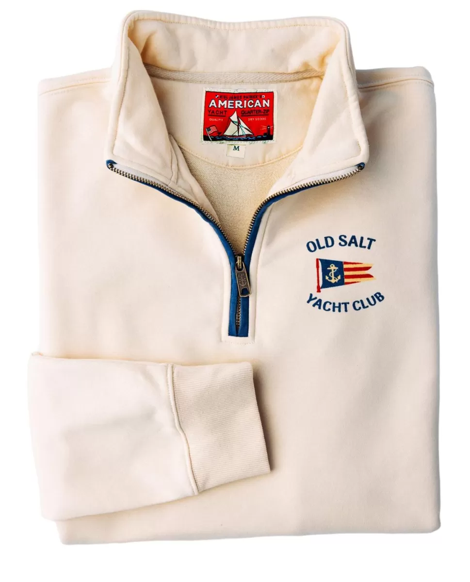 Men Kiel James Patrick Old Salt Yacht Club Quarterzip