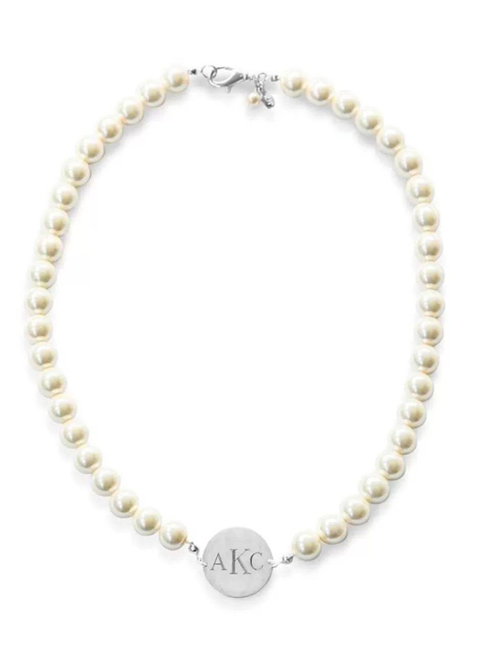 Kiel James Patrick Pearl Monogram Necklace--Class Of 2024