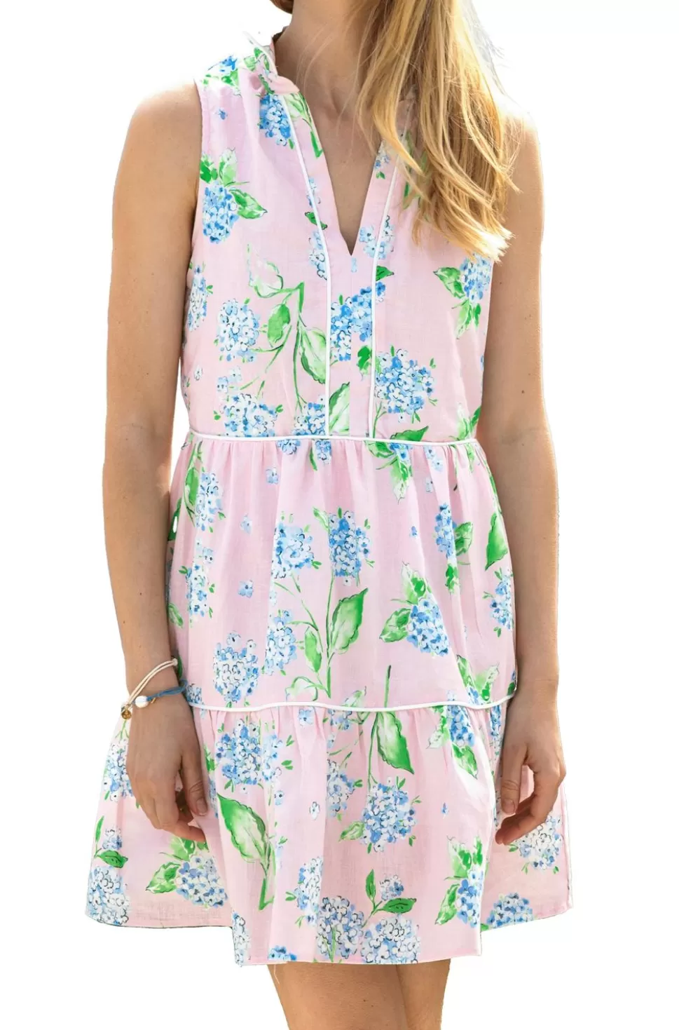 Women Kiel James Patrick Pink Hydrangea Bloom Dress