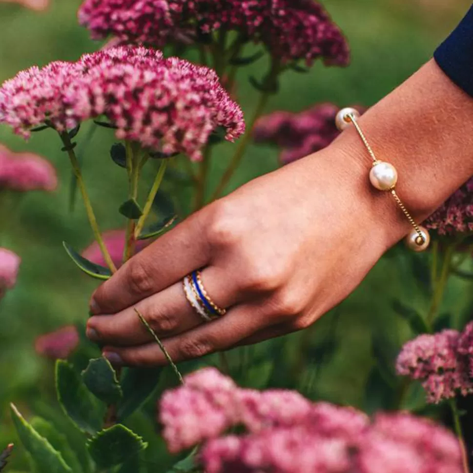 Kiel James Patrick Scalloped Ring -Navy