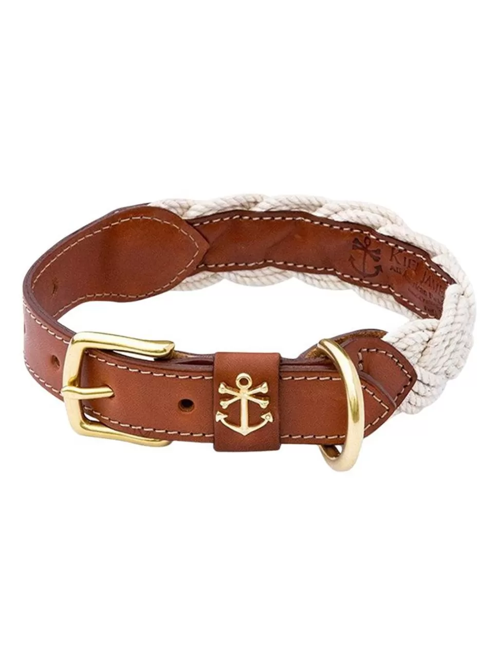 Kiel James Patrick The Knotty Dog Collar- White