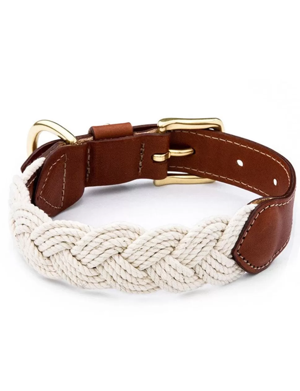 Kiel James Patrick The Knotty Dog Collar- White